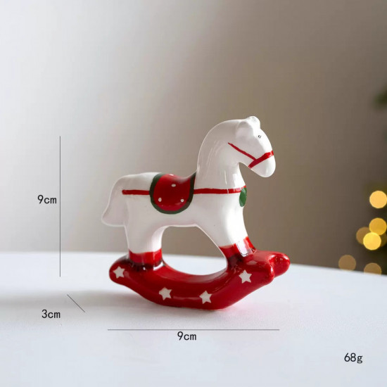 Новогодний декор «Лошадка-качалка»