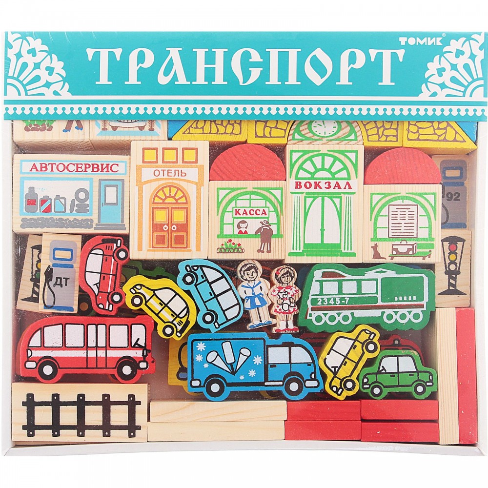 Конструктор «Транспорт», 45 элементов | Томик