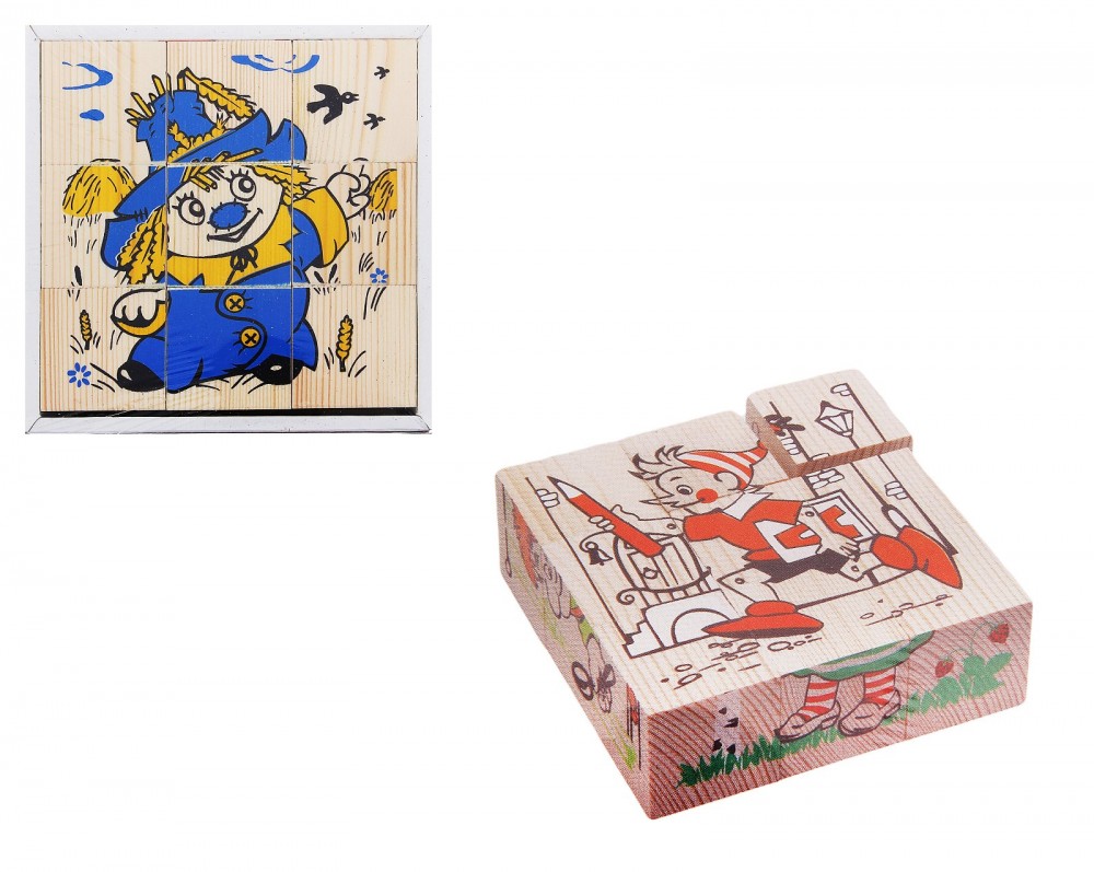 Кубики «Герои сказок», 9 элементов | Томик