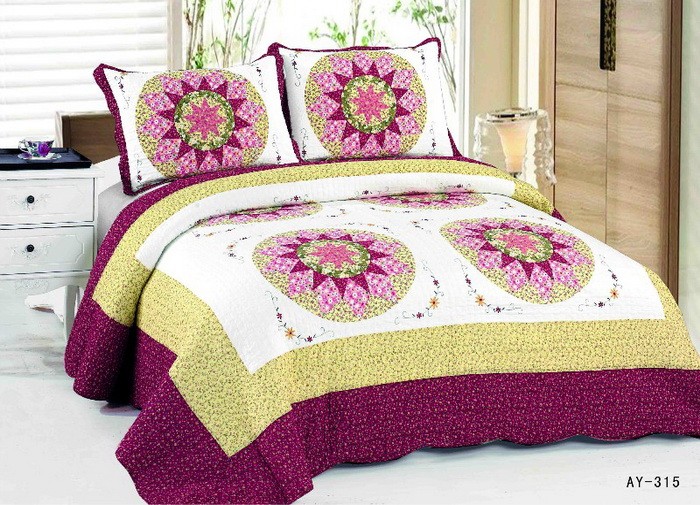 Покрывало стеганое «Tango» (арт. pw148-3, евро, patchwork, размер 230х250, 2 наволочки 50х70) | Patchwork | ТекстильГрупп