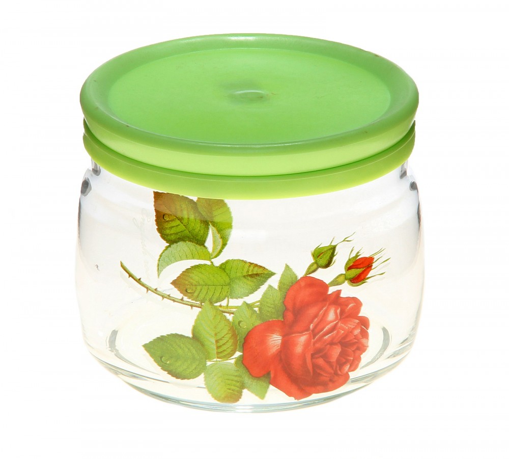 Банка для сыпучих продуктов «Алая роза» (500 мл) | Алая роза | ОСЗ