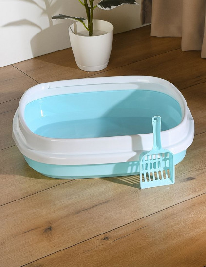 Туалетный лоток с совком для кошек