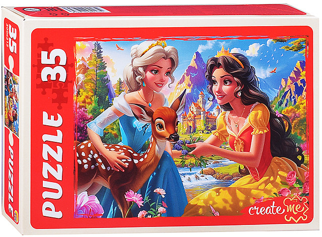 Макси-пазл «Принцессы с олененком» | Рыжий кот