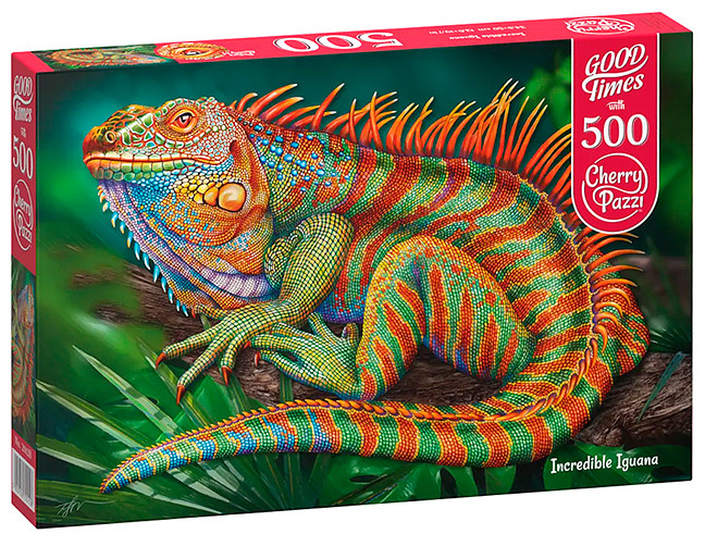 Пазл «Невероятная игуана» | Cherry Pazzi