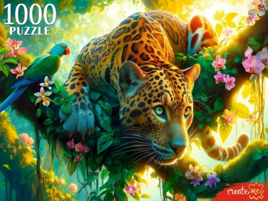 Пазл «Леопард на охоте»