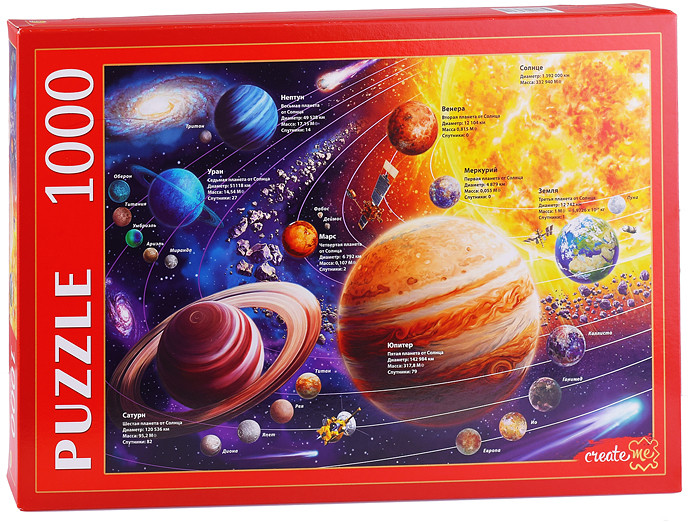 Пазл «Солнечная система» | Рыжий кот