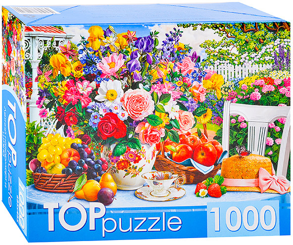 Пазл «Летний натюрморт и шляпа» | Рыжий кот