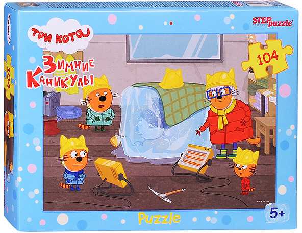 Пазл «Три кота. Зимние каникулы» | Step Puzzle
