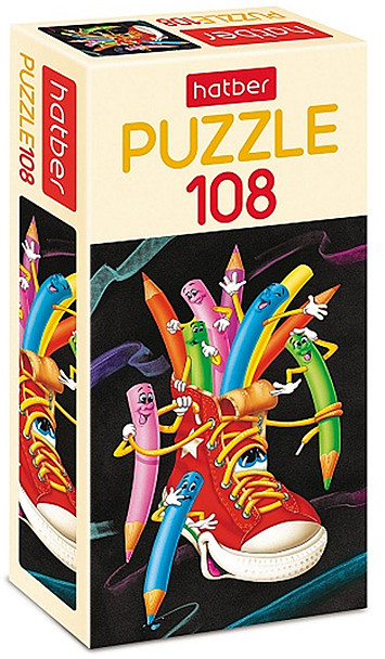 Пазл «Веселые карандаши» | Hatber