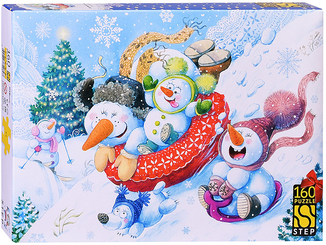 Пазл «Снеговички на горке» | Step Puzzle