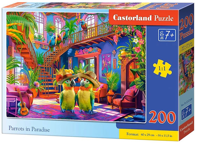 Пазл «Рай для попугаев» | Castorland Puzzle