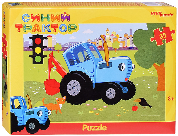Пазл «Синий трактор» | Step Puzzle