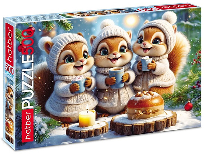 Пазл «Белочки-подружки» | Hatber