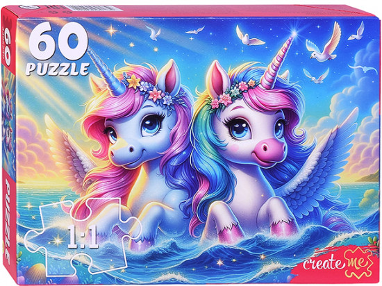 Пазл «Волшебные Единороги в море»