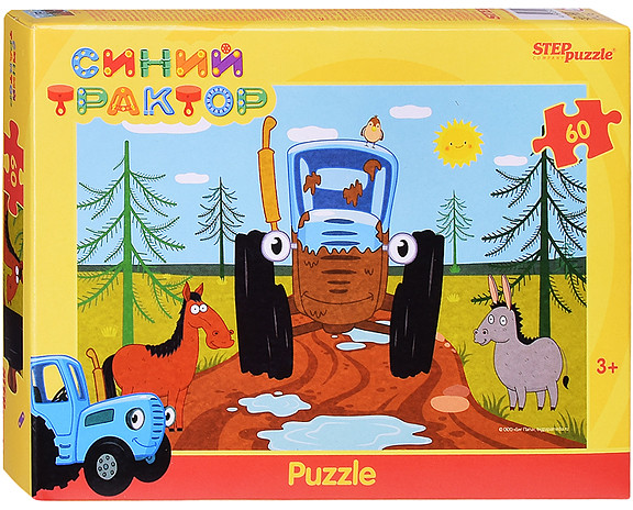 Пазл «Синий трактор» | Step Puzzle