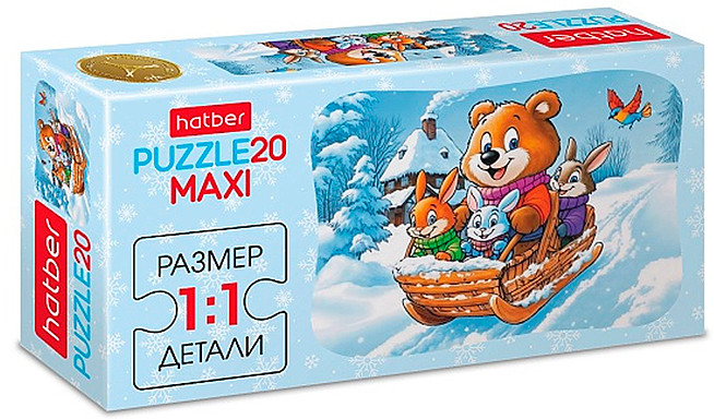 Пазл «Мороз и радость» | Hatber