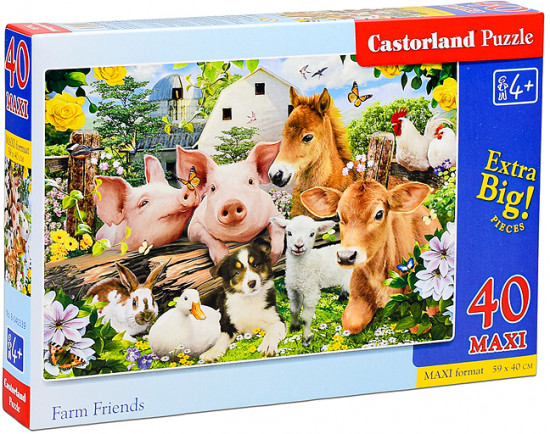 Пазл «Друзья на ферме»