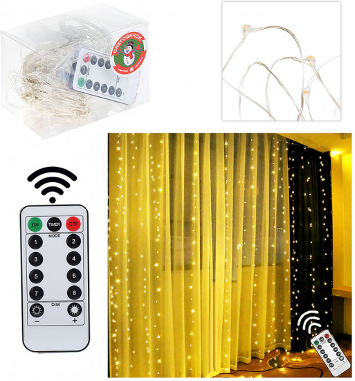 Электрогирлянда-занавес