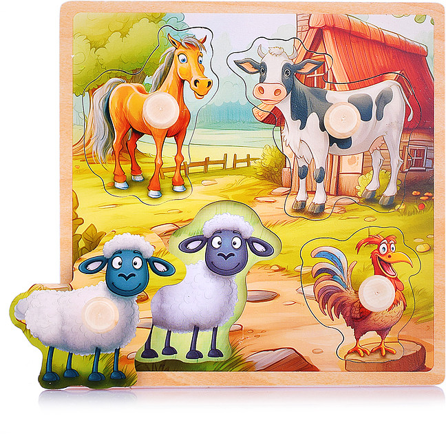 Пазл-вкладыш «Любимая ферма» | Щепочка