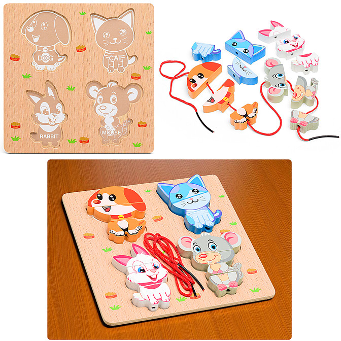 Пазл-вкладыш «Малыши» | Щепочка