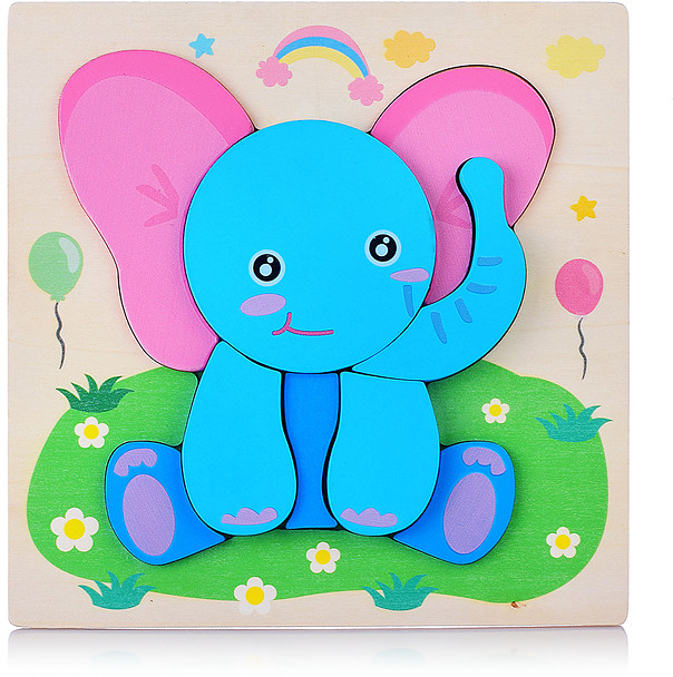 Пазл-вкладыш «Слоненок» | Щепочка