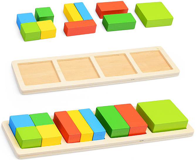 Пазл-вкладыш «Делим по частям» | Щепочка