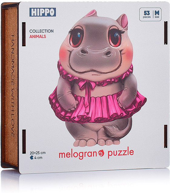 Пазл «Бегемотик балерина» | Melograno puzzle