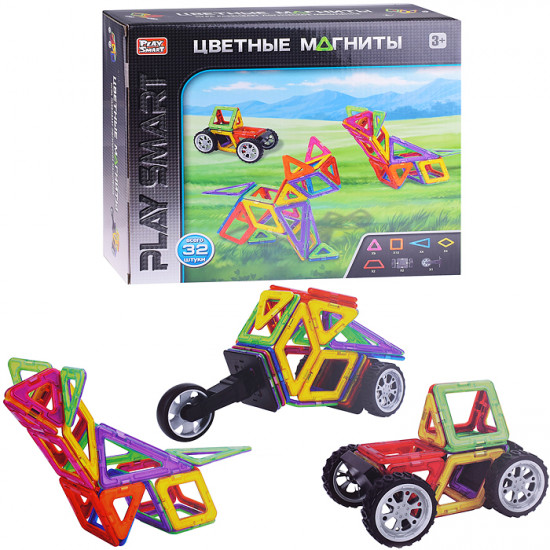 Конструктор магнитный «Цветные магниты»