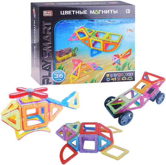 Конструктор магнитный «Цветные магниты»