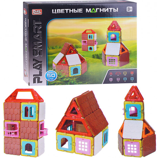 Конструктор магнитный «Цветные магниты»