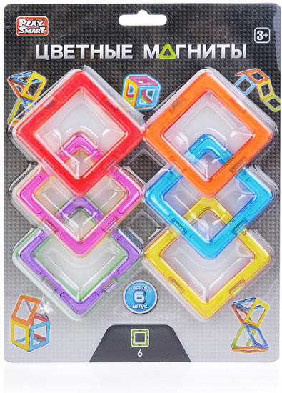 Конструктор магнитный «Цветные магниты»