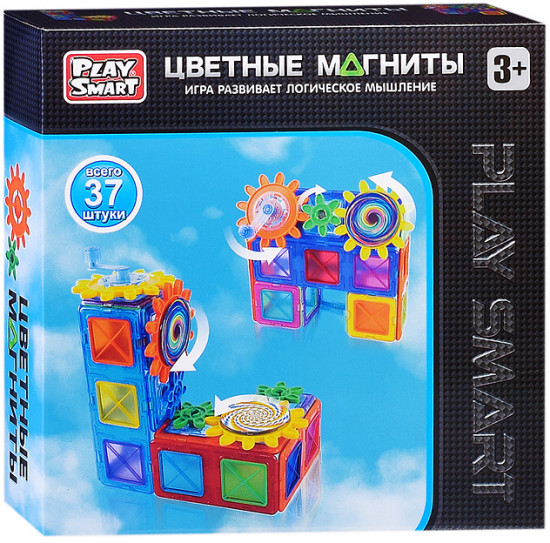 Конструктор магнитный «Цветные магниты»