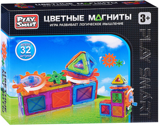 Конструктор магнитный «Цветные магниты»