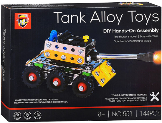 Конструктор металлический «Танк»
