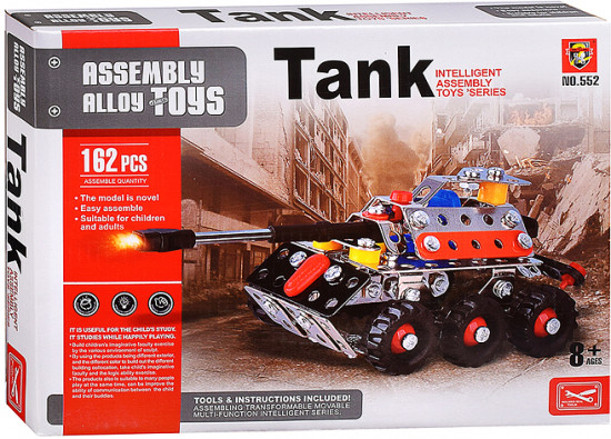 Конструктор металлический «Танк»