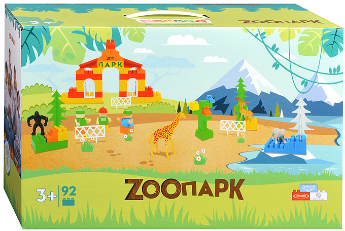 Игрушка-конструктор «Зоопарк» | Кубика