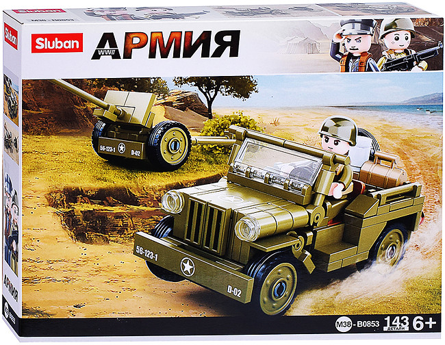 Конструктор «Военный джип» | SLUBAN