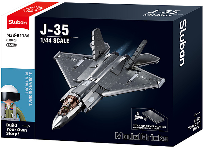 Конструктор «Истребитель J-35» | SLUBAN