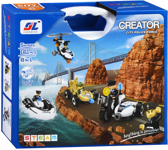 Конструктор «Полицейский транспорт »