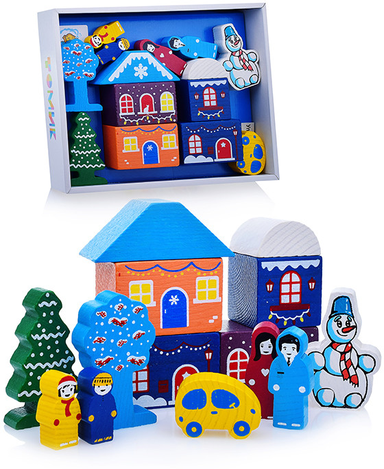 Конструктор «Цветной городок. Зима» | Томик