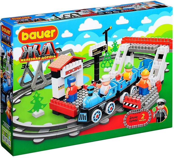 Конструктор «Испытательный полигон поездов с Блокменом» | Bauer