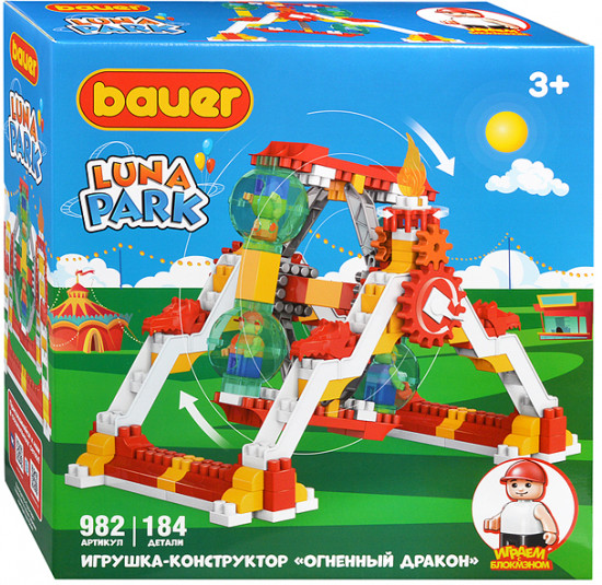 Конструктор «Luna Park Аттракцион. Огненный дракон»