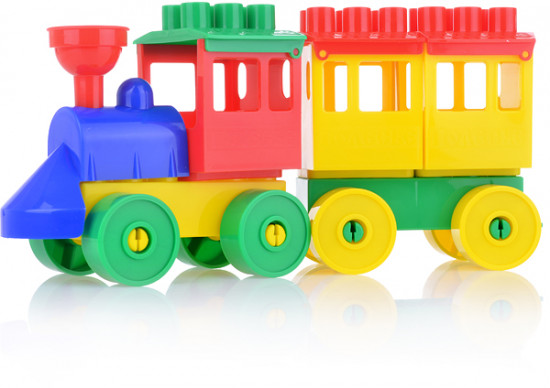 Конструктор «Паровоз с одним вагоном»