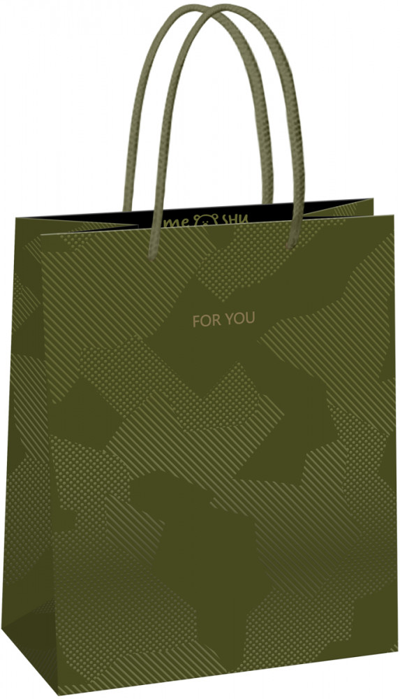 Пакет подарочный «Green pattern» | Meshu