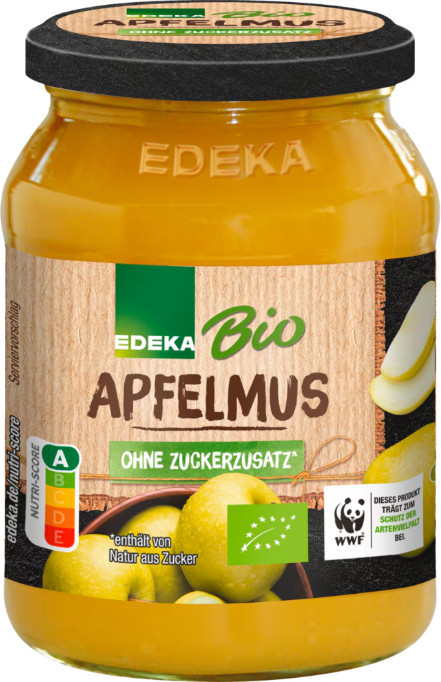 Органическое яблочное пюре без сахара | Edeka