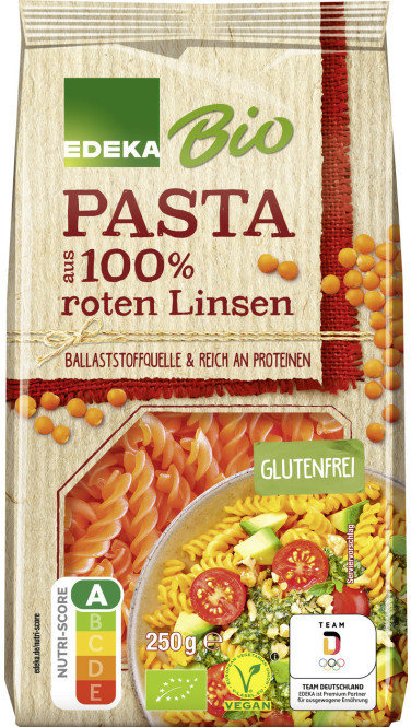 Макароны из красной чечевицы | Edeka