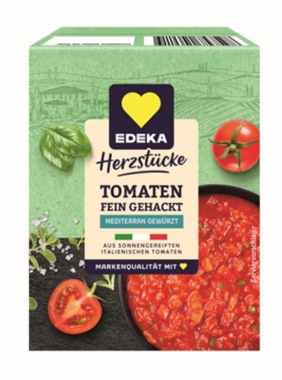 Томаты нарезанные кубиками с травами