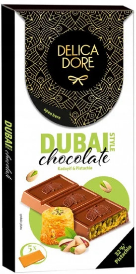 Шоколад с фисташковым кремом и катаифом «Kadayif & Pistachio»