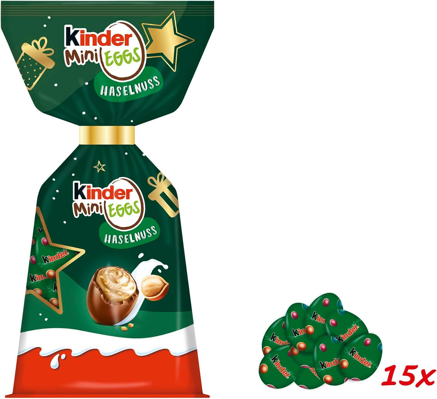 Шоколадные мини-яйца с фундуком «Mini Eggs Hazelnut» | Kinder