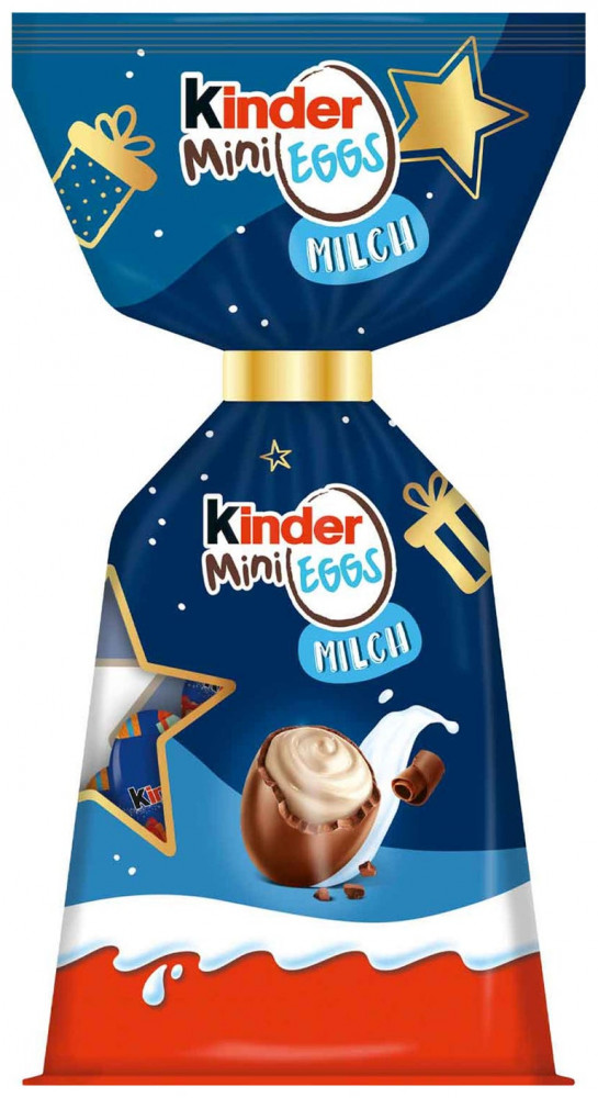 Шоколадные мини-яйца с молочно-кремовой начинкой «Mini Eggs Milk» | Kinder
